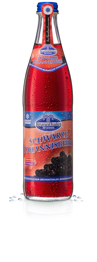 Brunnthaler Schwarze Johannisbeere 20 x 0,5L (Glas) - Kistenbote